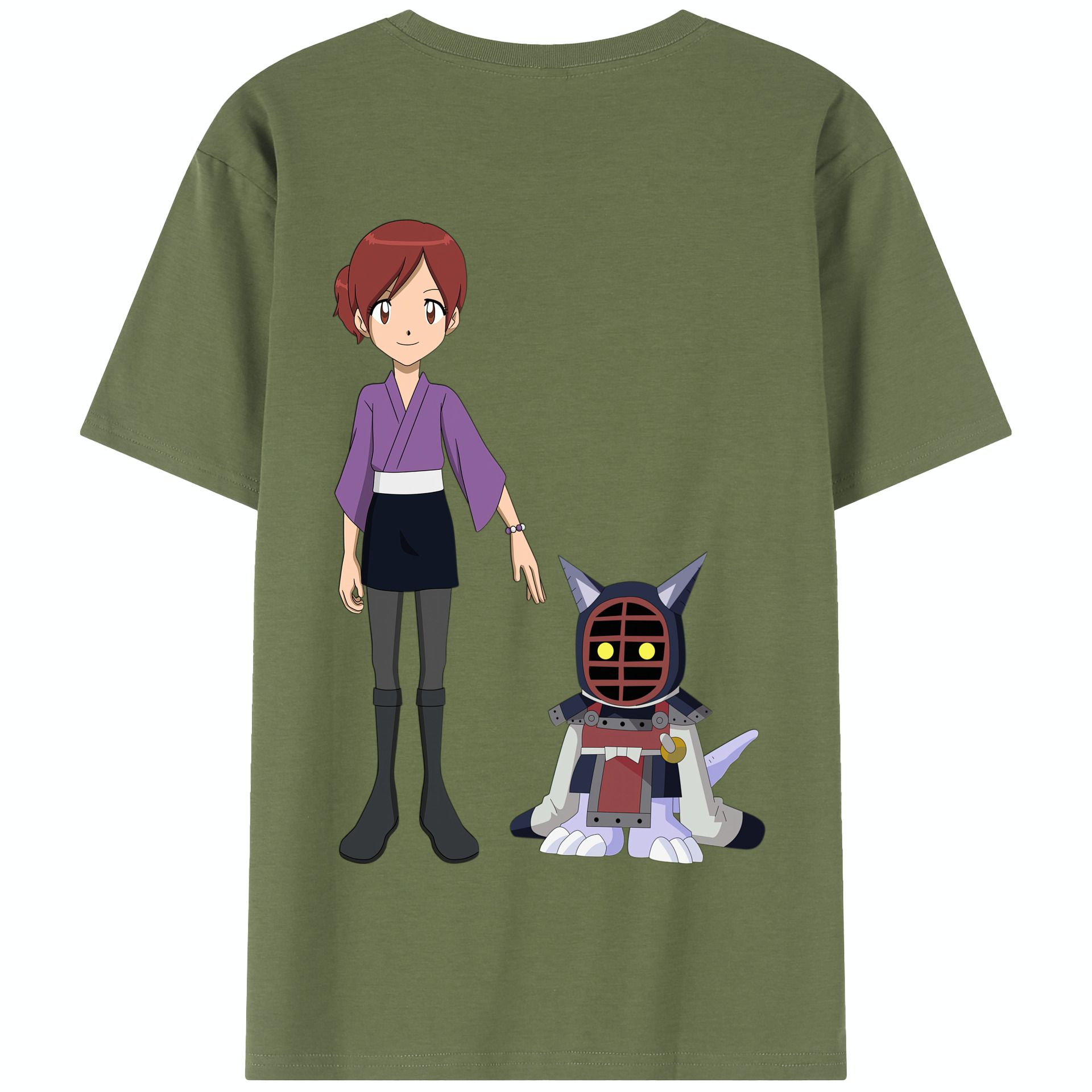 （画像用） Digimon デジタルモンスター/デジモン 綿100％半袖Tシャツ（背面プリント）